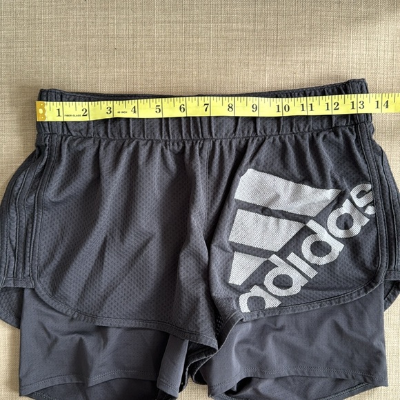 Adidas Dark Grey Compression Lined Running Shorts - Picture 5 of 6